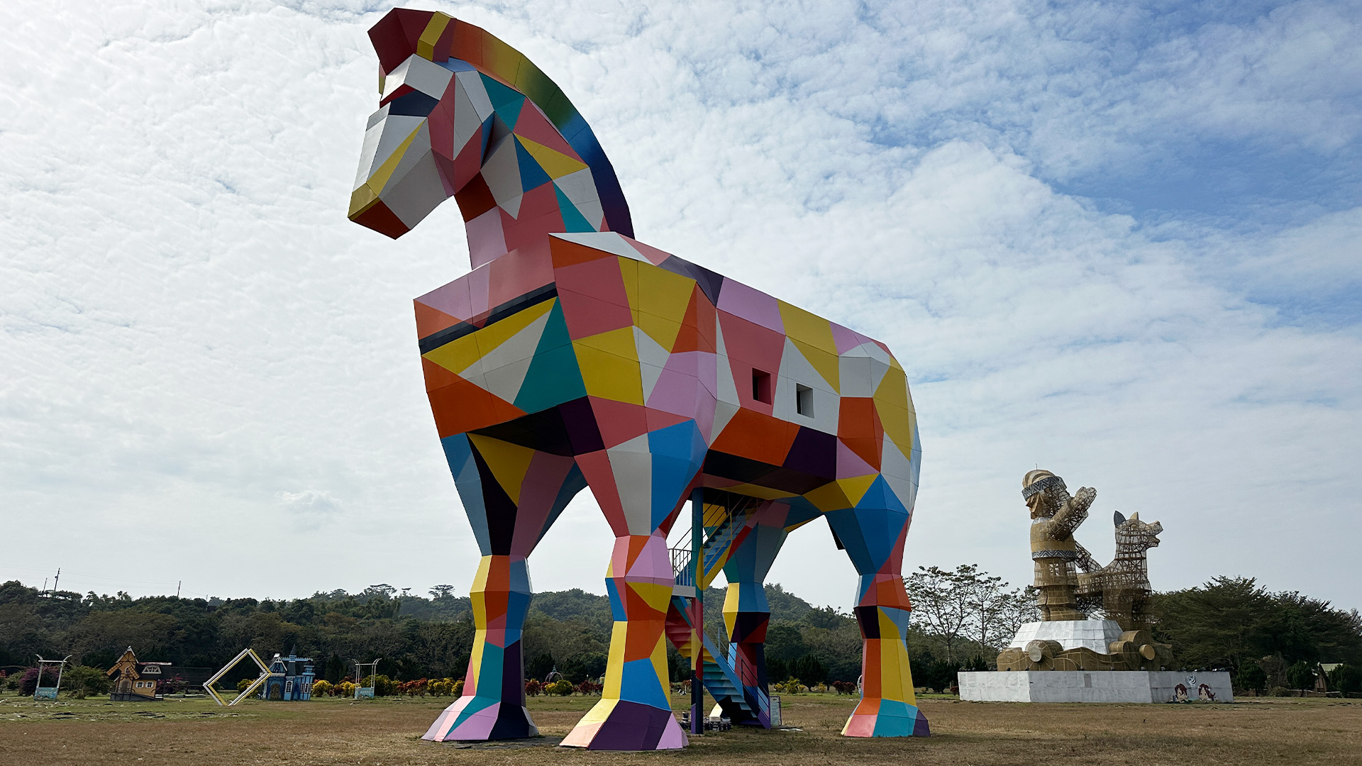 台南｜走馬瀨農場木馬塗裝